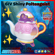 POLTEAGEIST Antique ✨ SHINY 6IV✨ Pokemon SWORD and SHIELD lv100 EVs +MasterBall