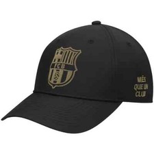 FC Barcelona Black/Gold Cap, Adjustable, Lice...