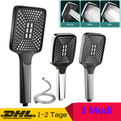 Handbrause Wasserspar Duschkopf Badezimmer Duschbrause 3 Modi Mit 1.5m Schlauch