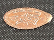 BLACKTIP SHARK NATIONAL AQUARIUM Elongated Penny Pressed Coin Souvenir #0482