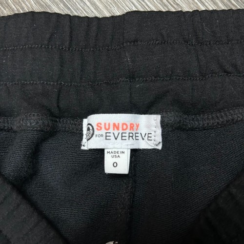 Sundry x Evereve Everyday Cargo Black Joggers Size 0 EUC Soft - Picture 4 of 10