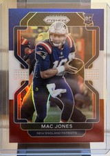 2021 Prizm Mac Jones Red White & Blue Prizm Rookie RC #336 Patriots N808