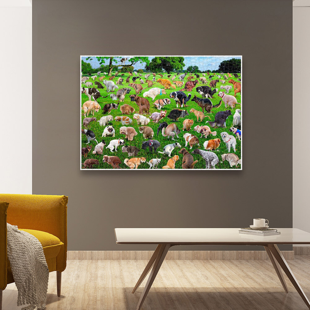 1000 Pieces Jigsaw Puzzle 101 Pooping Puppies Dogs Pooping Puzzles&R UK