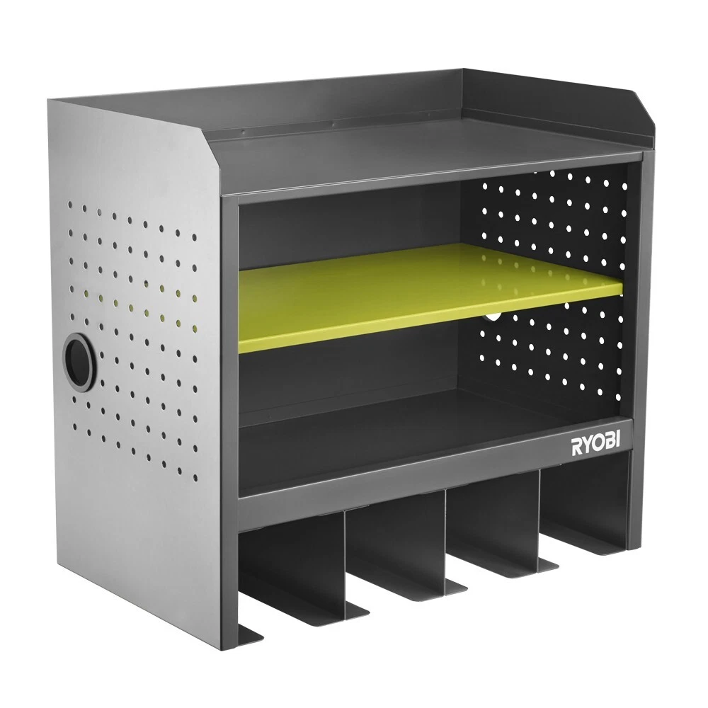 NEW RYOBI STEEL 3 SHELF WALL MOUNTED GARAGE CABINET 17