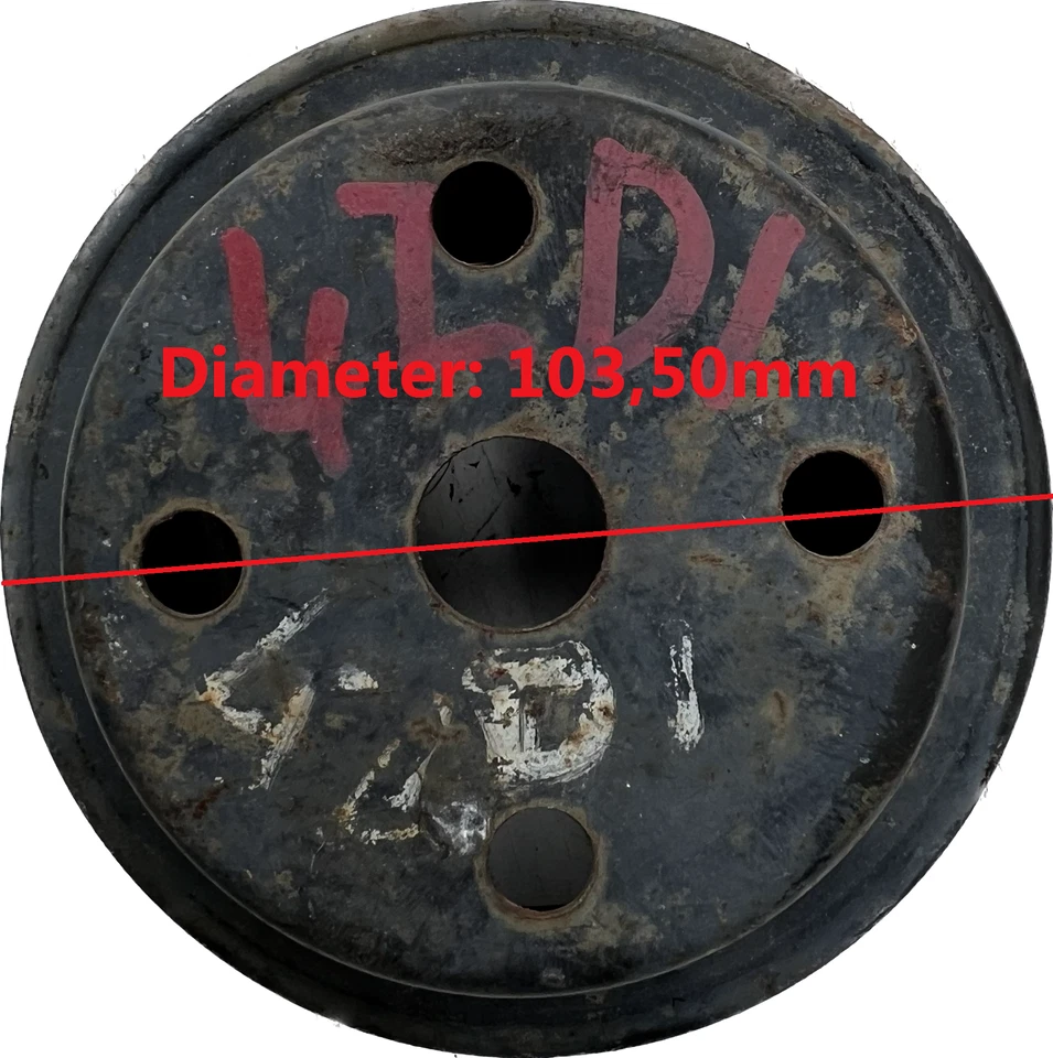 Polea bomba agua Isuzu Campo Trooper 4ZD1 OHC 2,3cc 8V usada Foto 3 de 4