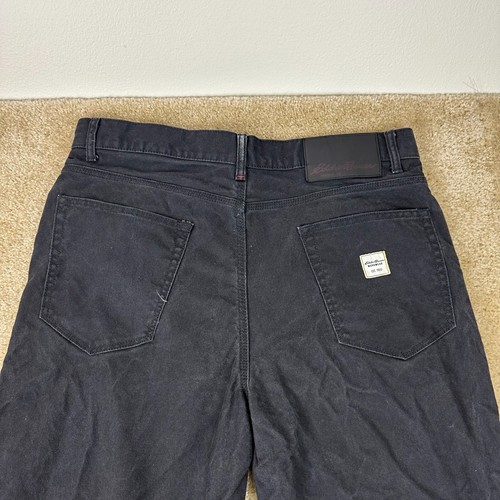 Eddie Bauer Mens Canvas Pants 36x32 relaxed fit Workwear Outdoor Hiking Cotton - Picture 8 of 15