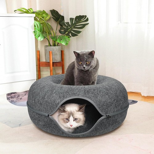 Cat Tunnel Bed, Cat Cave Bed ,Beds for Indoor Cats - Large Cat House for Pet Cat - Picture 6 of 11