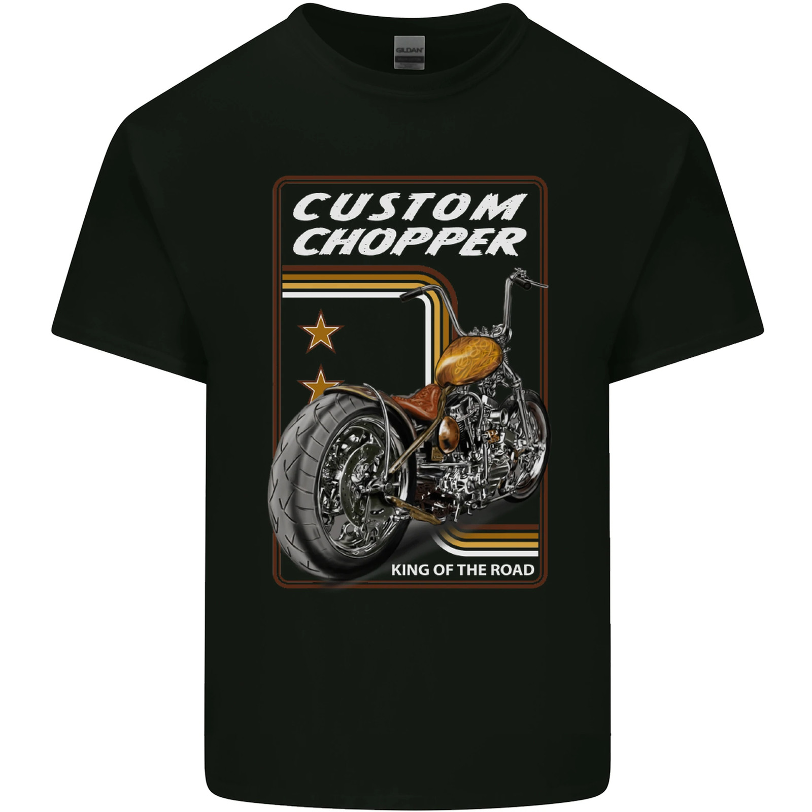 Camiseta De Algodón Para Hombre Biker Custom Chopper Motorbike Motorcycle