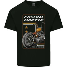 Biker Custom Chopper Motorbike Motorcycle Mens Cotton T-Shirt Tee Top