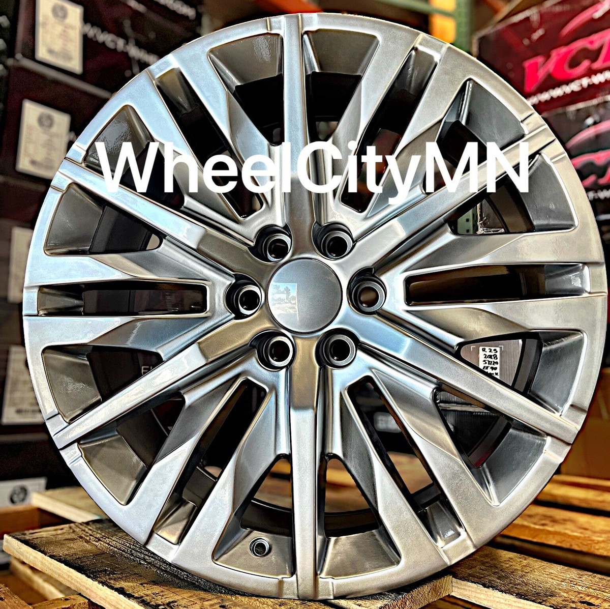 22” hyper black OE 5921 replica wheels fits QX56 QX80 Titan Armada