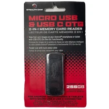 Stealth Cam STC-SDCRAND Micro USB OTG Memory Card Reader for Android Devices NEW