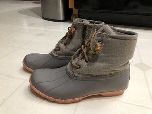 sperry duck boots coral