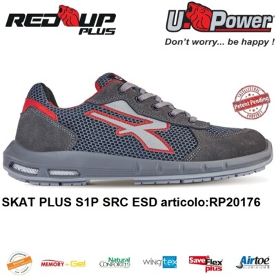 UPOWER SICHERHEITSSCHUHE SKAT PLUS S1P SRC ESD U-POWER RED UP PLUS