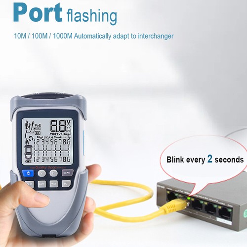 Ethernet Digital Network Cable Tester Electric Wire Tracer Accuracy Multimeter - Bild 1 von 6