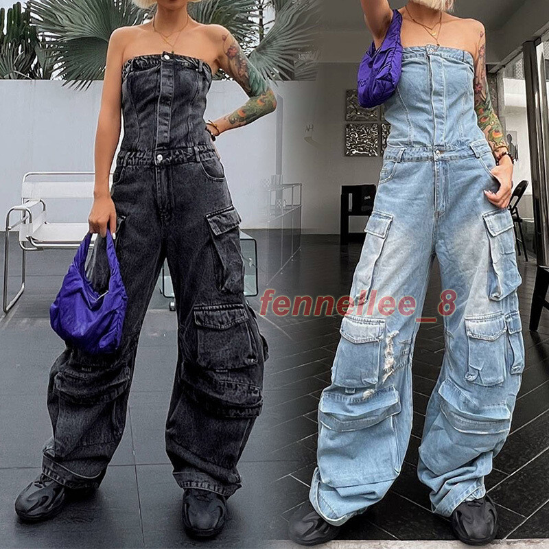 ボトムス 1y soor ploom Charlie Overall BlackDenim Soor-Ploom-Charlie-Overall-