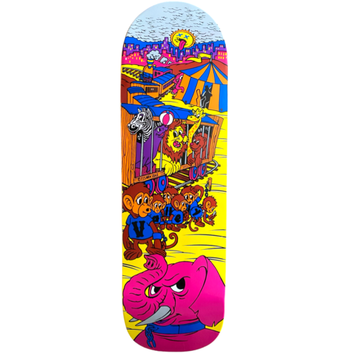 RARE Elephant Brand Circus Skateboard Deck Mike Vallely 9.75" X 32.5"Slight Blem