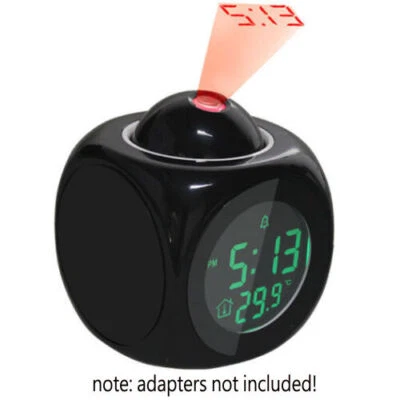 Clock New Projection Alarm Talking LCD Multi-function Time & Temperature Display - Image 1 of 4