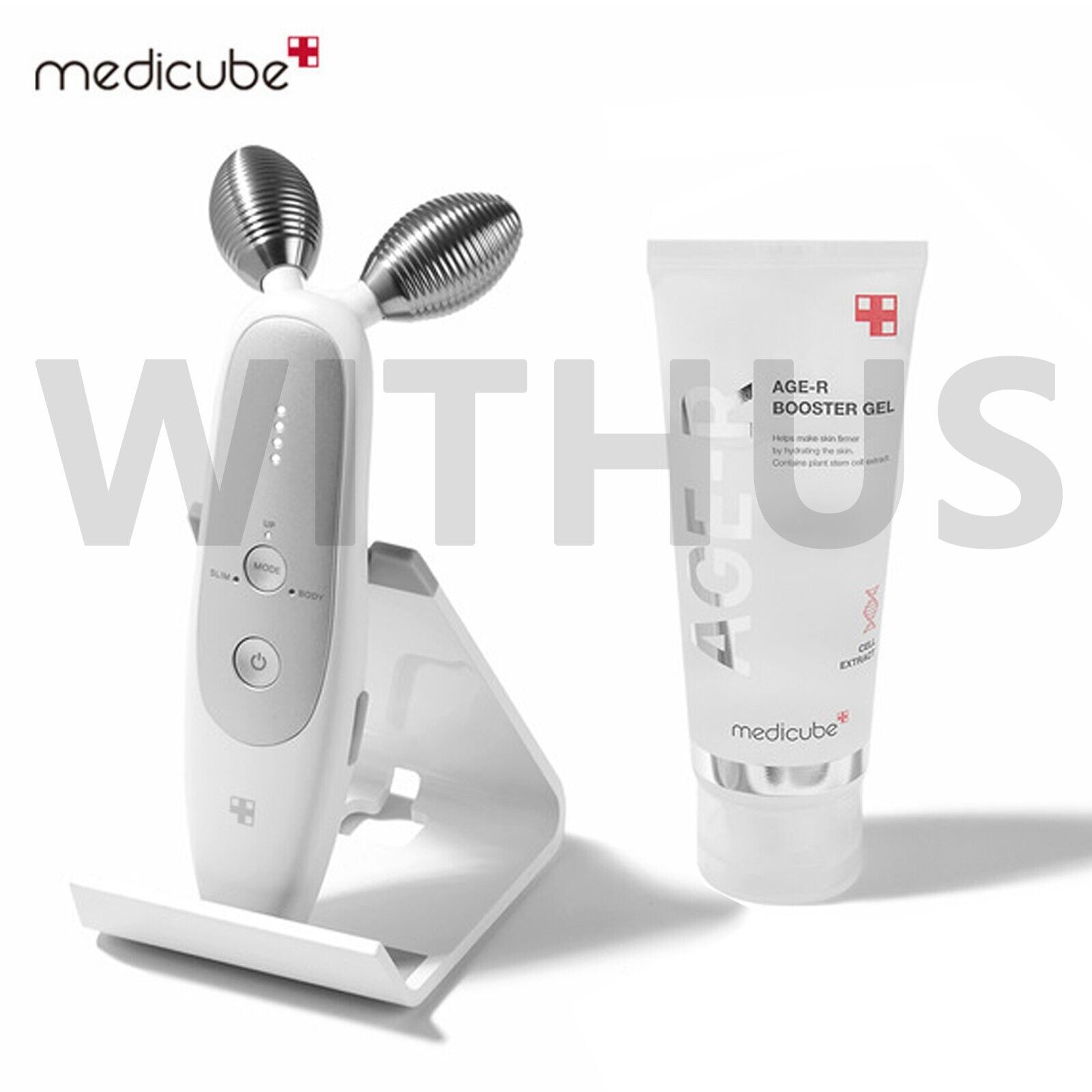 Medicube Age-R Derma Shot Device Face Massager with Booster Gel Serum
