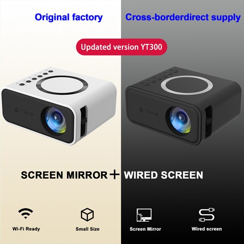 YT300 1080p Mini projecteur LED HD home cinéma portable home cinéma projecteur - Foto 13 di 24