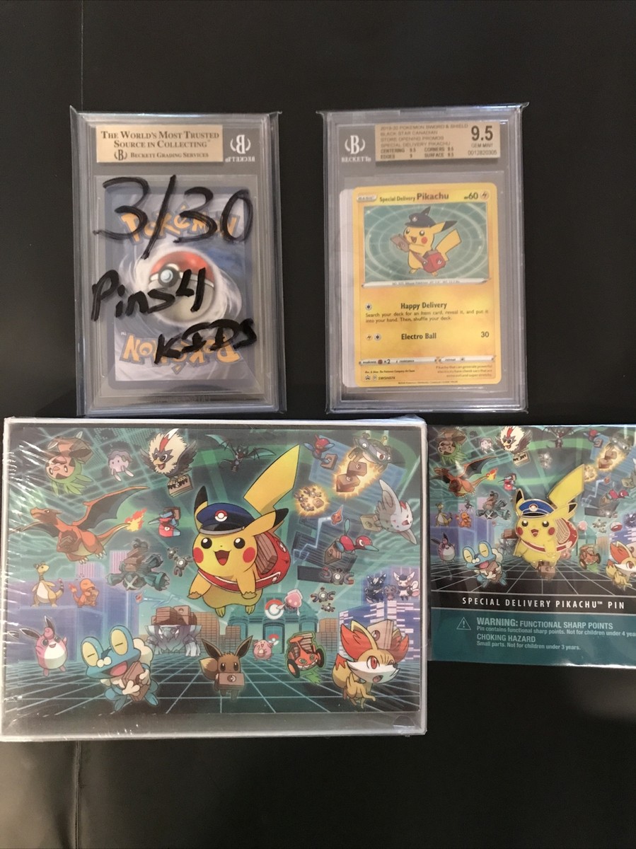 🔥Special Delivery Pikachu, BGS 9.5 Gem Mint w/ Subgrades & Two