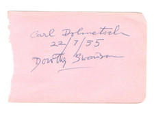 Carl Dolmetsch Signed Page 1955 / Autographed French Musician