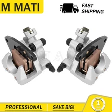 Front Left Right Brake Calipers W/Pads for Yamaha Blaster 200 YFS200 2003-2006