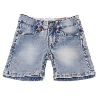4963AB bermuda bimbo BOY SP1 jeans denim delave shorts kid