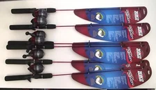 Zebco Dock Demon Spincast Rod & Reel Combo Super Tough 6pcs  301