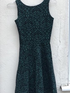 black velvet fit and flare dress