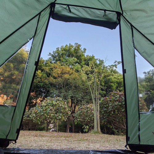 Tienda refugio camping exterior 1-2 personas para pesca de carpa vivero caza viaje - Imagen 11 de 16