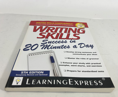 Learning Express: Writing Skills Success in 20 Minutes a Day - Paperback