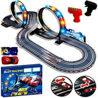 Large Remote Control Light Up Slot Car Racing Track Kids Toy Childrens Game Large Remote Control Light Up Slot Car Racing Track Kids Toy Childrens Game
