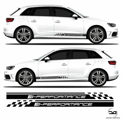 S Performance Side Racing Stripes Kit For Audi A3 S3 8v Vinyl Sticker ...