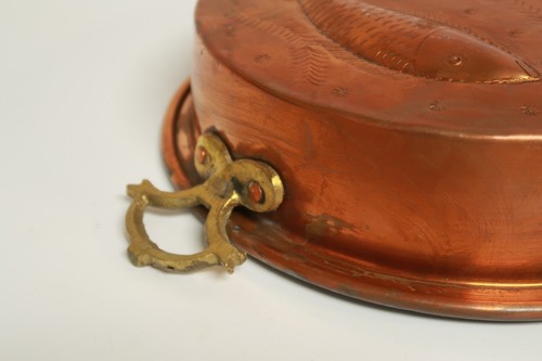 Copper & Brass Fish Mold Dish Pan Tray Wall Decor Jello Cake 10" Diameter - Picture 6 of 11