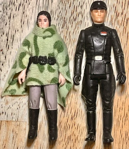 KENNER STAR WARS 1984 PRINCESS LEIA ORGANA COMBAT PONCHO FIGURE + *BONUS* FIGURE
