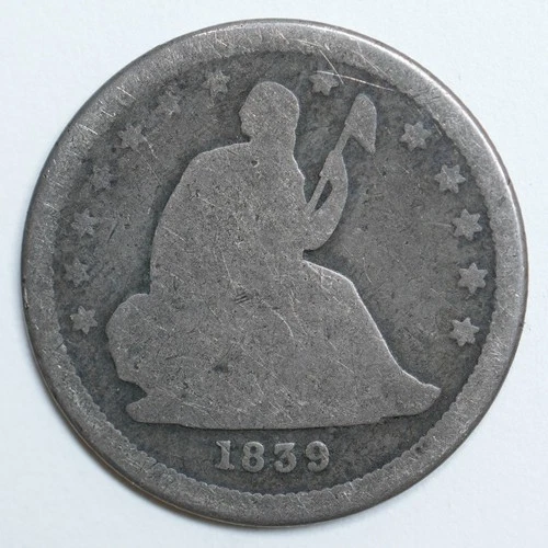 1839-P Seated Liberty Quarter — photo from another recent sale