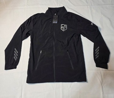 Los Angeles Kings Jacket Men's MED Black NHL Hockey Authentic Pro Rinkside Full