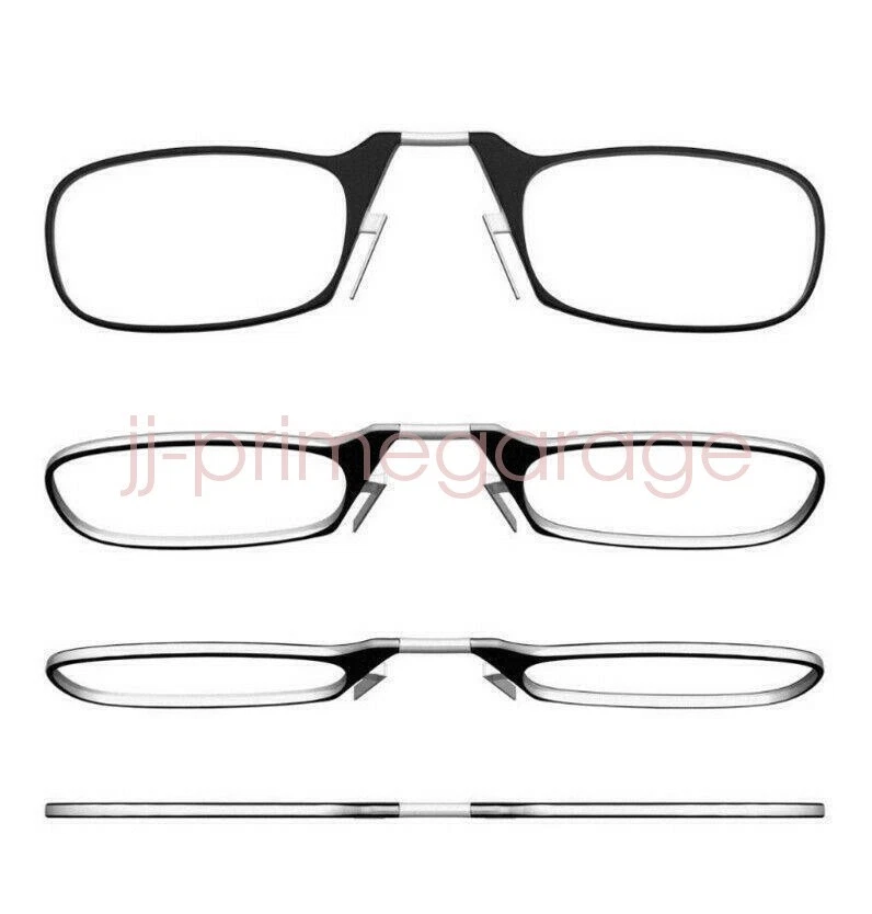 Ultra Thin Reading Glasses Nose Clip Optics Presbyopic +1.0 +1.5 +2.0 +2.5 +3.0