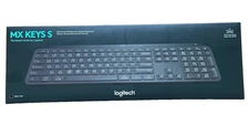 NEW LOGITECH MX KEYS S ADVANCED WIRELESS ILLUMINATED KEYBOARD BLACK 920-011406