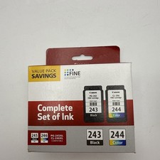 Genuine Canon 243 244 Ink Cartridges-Black/Color  Set Sealed/New