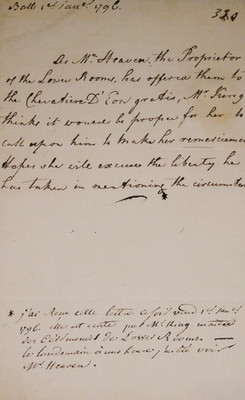 Knight of EON - Autograph on letter addressed to him - Manuscript