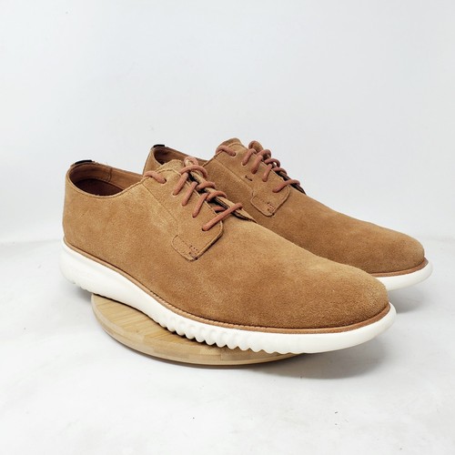 Cole Haan 2.Zerogrand Schuhe Herren 12 Braun Wildleder Einfache Zehe Oxford Sneaker
