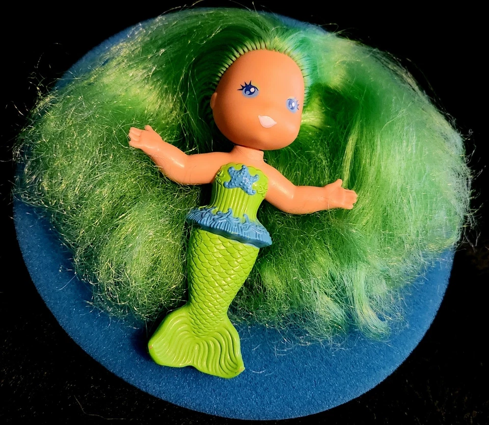 RARE! Vtg 1984 Kenner Sea Wees Bubble Ballet Mermaid Taffeta Baby Whirl Sponges  - Image 2 of 4