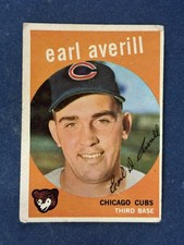 1959 Topps #301 Earl Averill Chicago Cubs GOOD