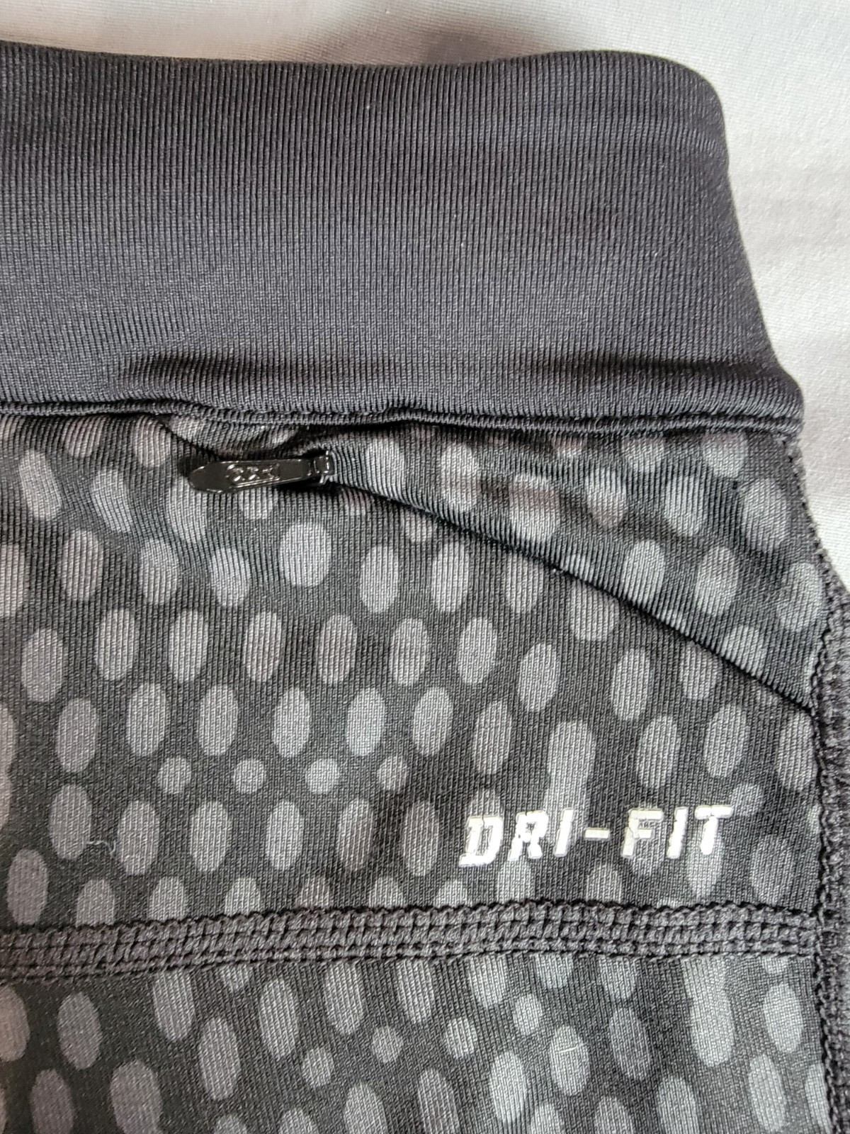 Womens Black Gray Patterned Running Leggings Ankl… - image 7