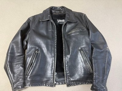 ジャケット・アウター schott 642 Size36 Schott 642 steerhide Collared Single Rider Jacket Blouson Men Size