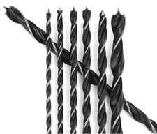 6PC 12" Brad Point Wood Drill Bit Set by ContractorsX