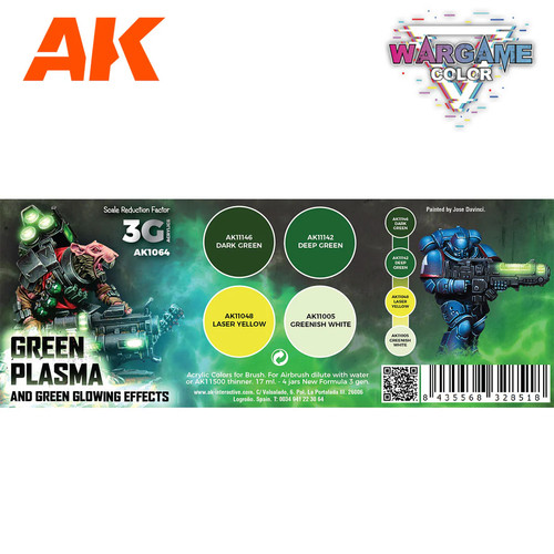 AK Interactive Wargame Set di colori: plasma verde ed effetti luminosi (AK1064) - Foto 2 di 2