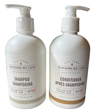 2 Bottles Woodbury  Co. SHAMPOO  CONDITIONER Set 16.9oz Brown Sugar  Fig