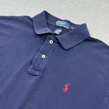 Polo By Ralph Lauren Polo Shirt Mens L Blue Short Sleeve Collared 100 Cotton